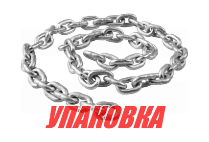 Цепь якорная оцинкованная 10мм, DIN766, Marine Rocket (упаковка из 200 м.)