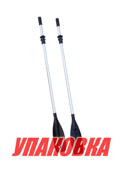Весло 195 см черное (комплект из 2-х весел) (упаковка из 10 шт.)
