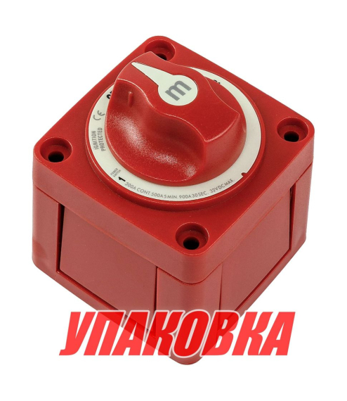 Выключатель массы "1-OFF-2" (2 АКБ) 300 A, Marine Rocket (упаковка из 4 шт.)