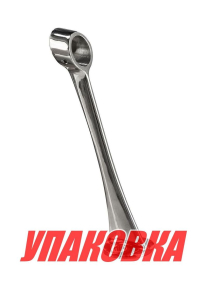 Стойка поручня проходная под трубу 7/8 (22 мм), продольная, высота 152 мм (упаковка из 25 шт.)