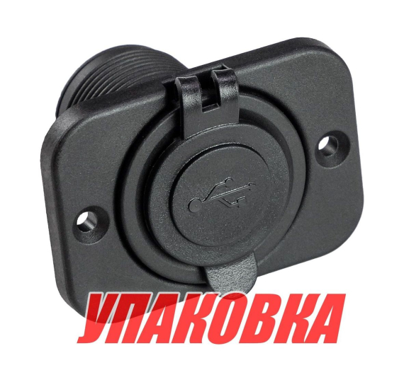 Разъем USB 5В 3.1А на панели, Marine Rocket (упаковка из 10 шт.)