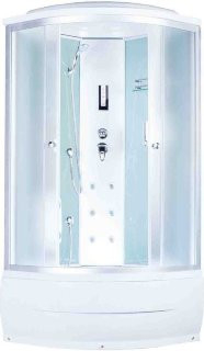 Закрытая душевая кабина Aquapulse 7701B White matte