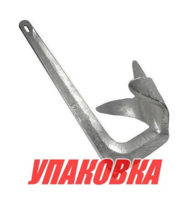 Якорь Брюса 10 кг, оцинкованный Marine Rocket (упаковка из 4 шт.)