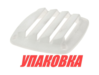 Решетка воздухозаборника 86х86х15 мм, белый (упаковка из 100 шт.)