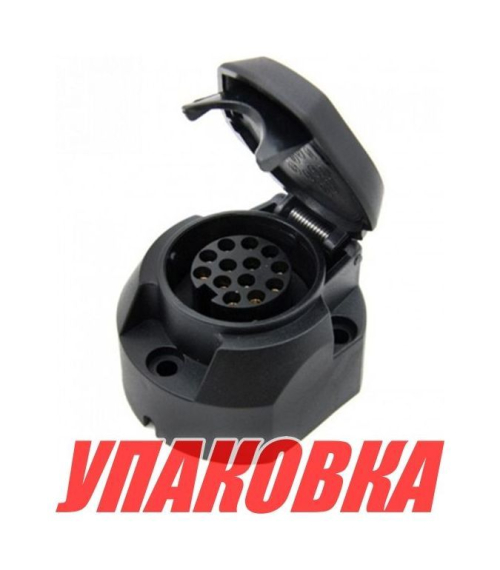 Розетка для прицепа, пластиковая, 13 контактов (упаковка из 10 шт.)