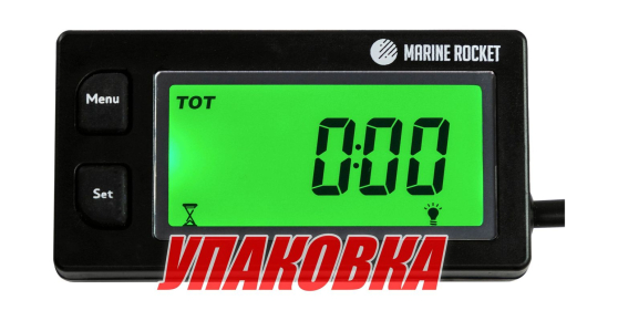 Тахометр универсальный со счетчиком моточасов, датчиком температуры, вольтметром, подсветкой, сменная батарейка (упаковка из 10 шт.)
