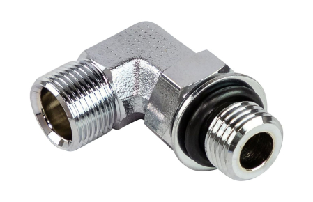 Переходник угловой на гидроцилиндр 1/4"x9/16", Sea First