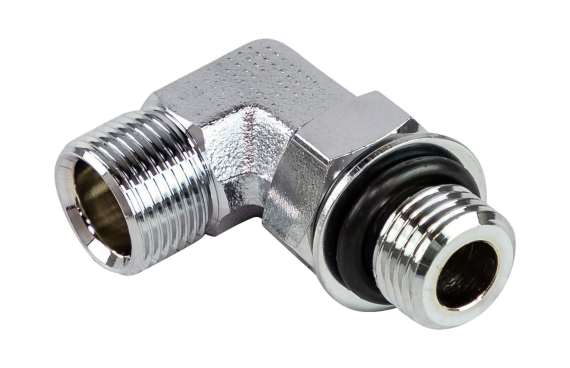 Переходник угловой на гидроцилиндр 1/4"x9/16", Sea First
