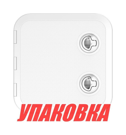 Люк смотровой белый, SeaFlo, 370 х 375 мм (упаковка из 5 шт.)